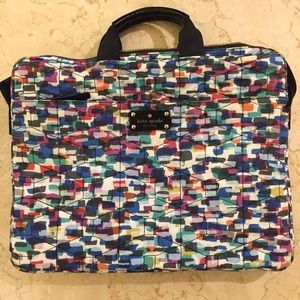 Kate Spade watercolor print laptop bag